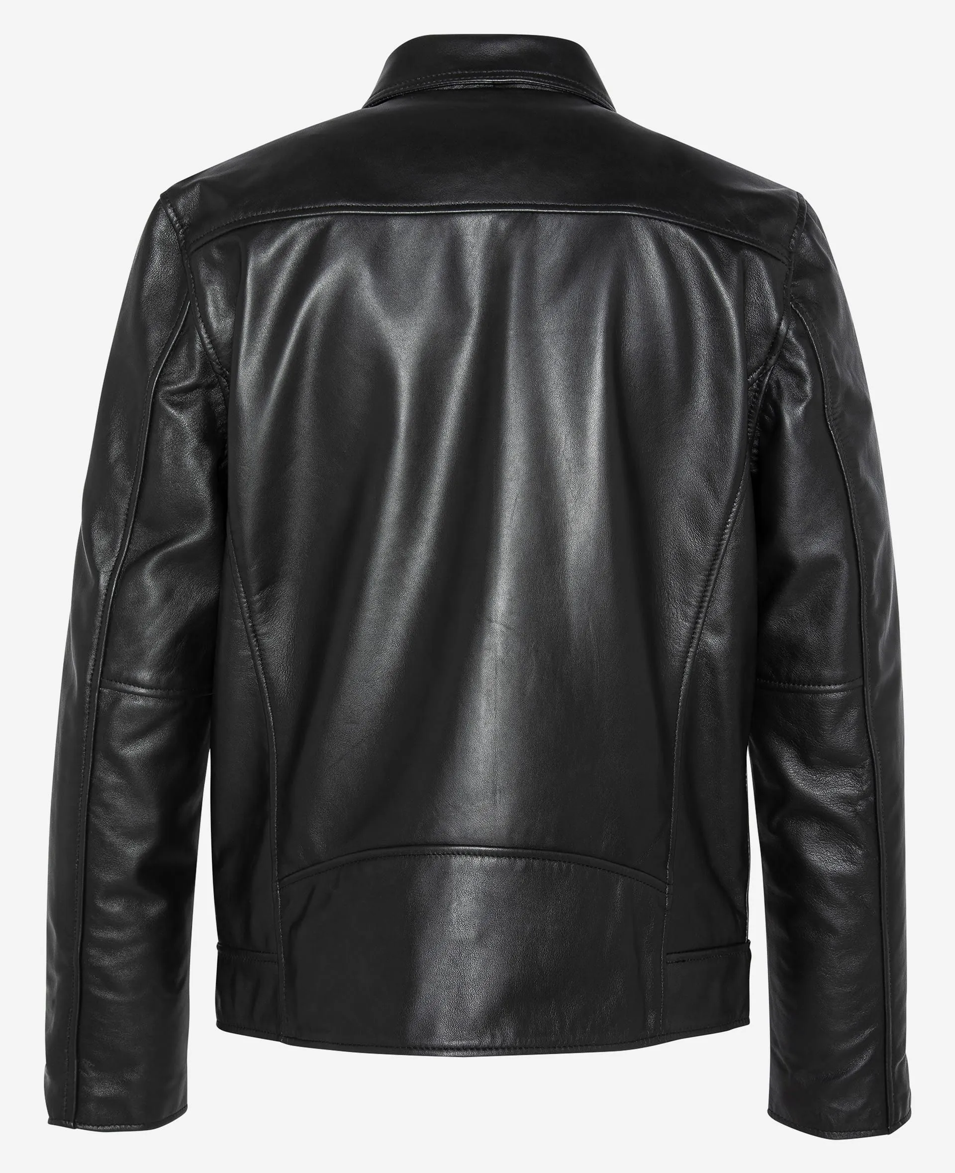 Blouson casual, cuir d'agneau