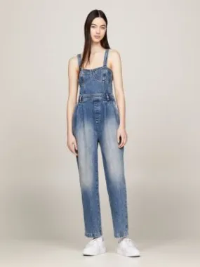 Combinaison slim coupe bustier en denim | Denim | Tommy Hilfiger