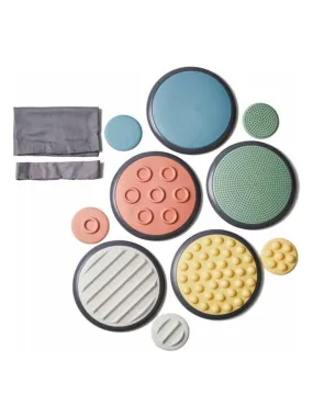 Disques tactiles et sensoriels Nordic - Set de 10 - Multicolore