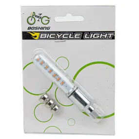 Eclairage LED à pile sur rayon de roue vélo