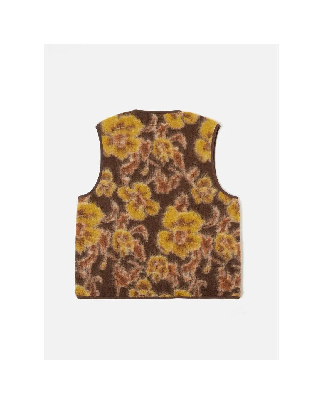 Gilet Brown Flower Fleece - Universal Works | Chez Maman Rouen