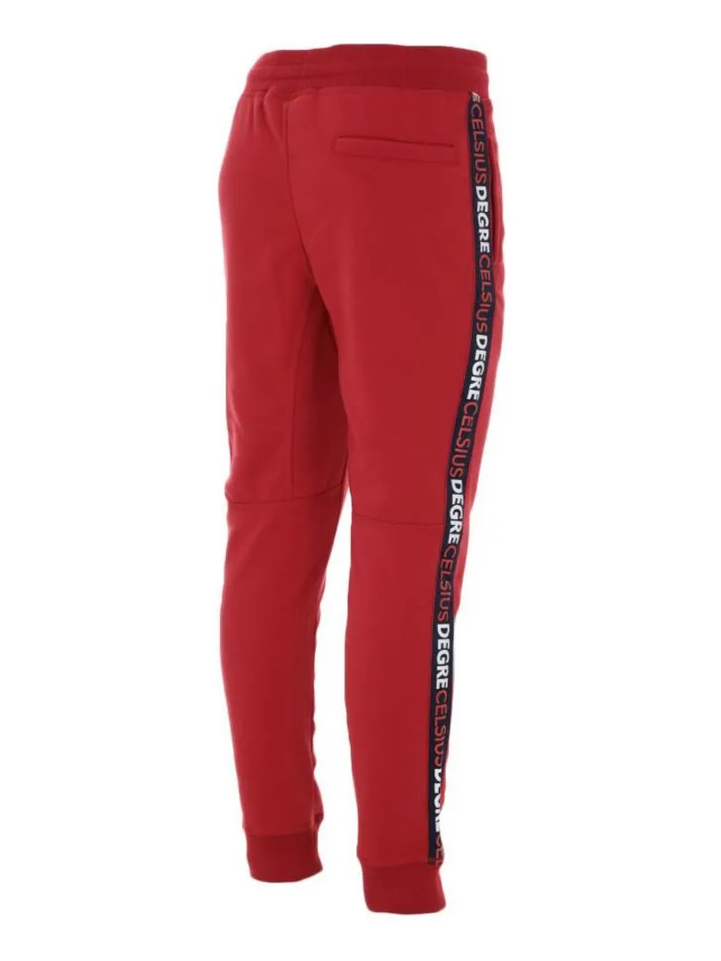 Jogging homme CALEB - DEGRE CELSIUS - Rouge