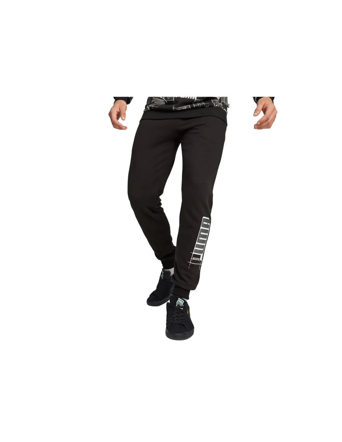 Pantalons Puma Essentials+ AB Black Homme