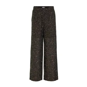 Pantalons à sequin Noir Femme Vila Viscara