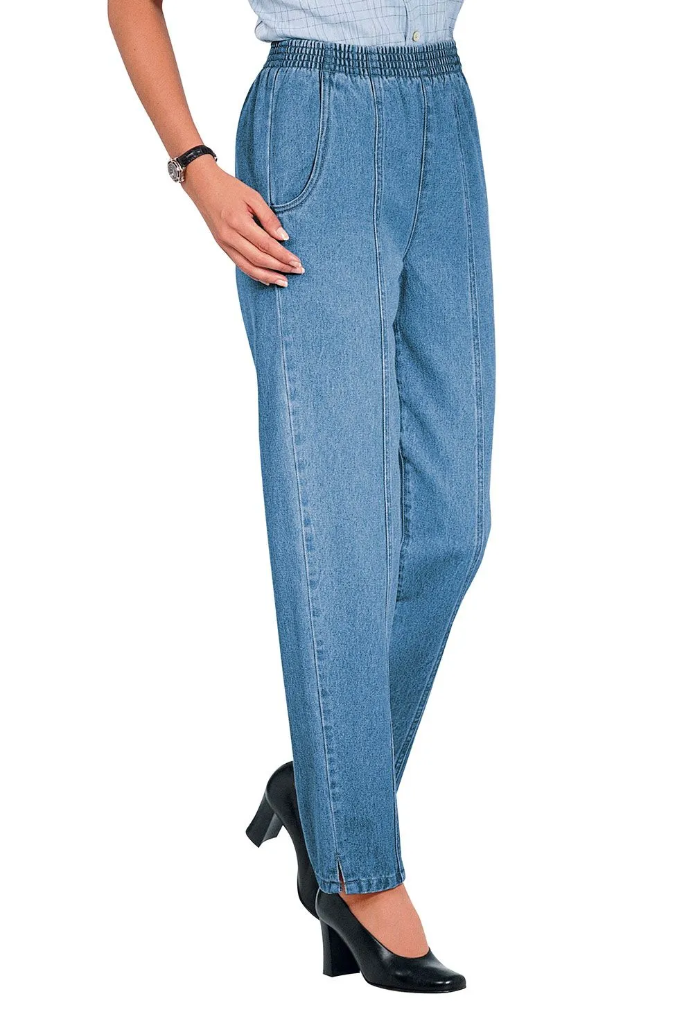 Pantalon en denim 2 statures