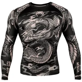 Rashguard Venum Dragon's Flight - Manches Longues - Noir/Sable