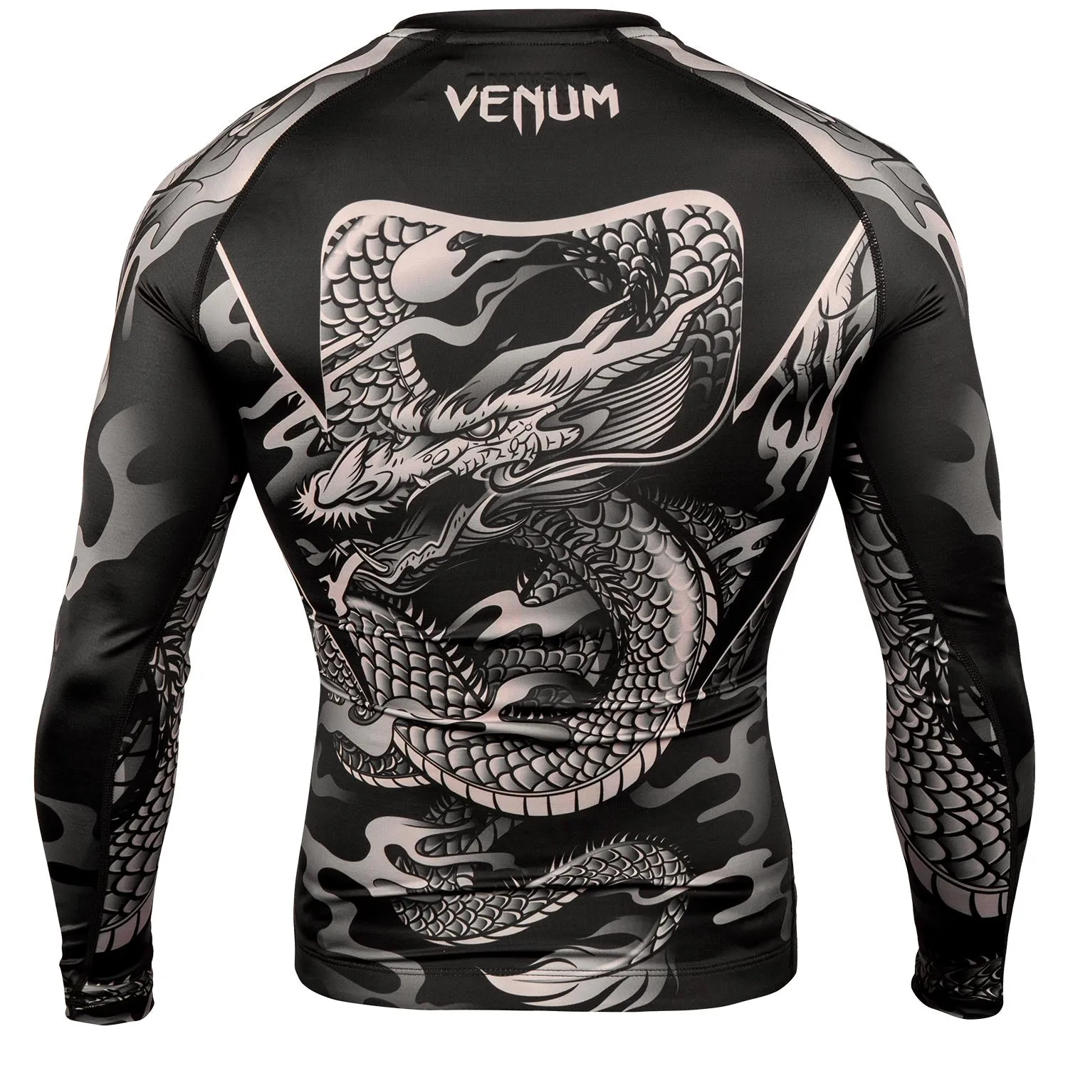 Rashguard Venum Dragon's Flight - Manches Longues - Noir/Sable