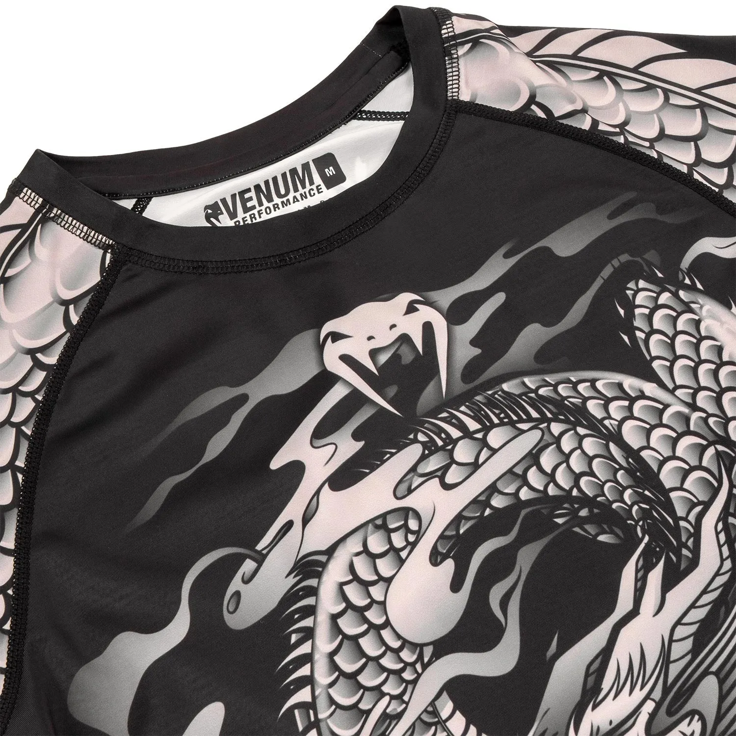 Rashguard Venum Dragon's Flight - Manches Longues - Noir/Sable