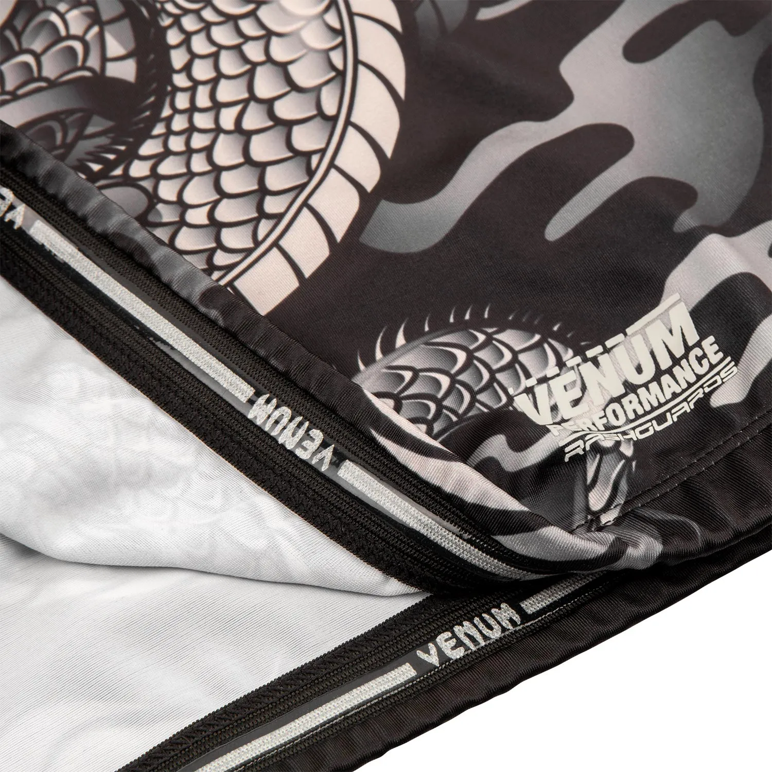 Rashguard Venum Dragon's Flight - Manches Longues - Noir/Sable