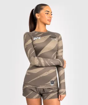 Rashguard À Manches Longues pour Femmes UFC Adrenaline by Venum Fight Week - Desert Camo