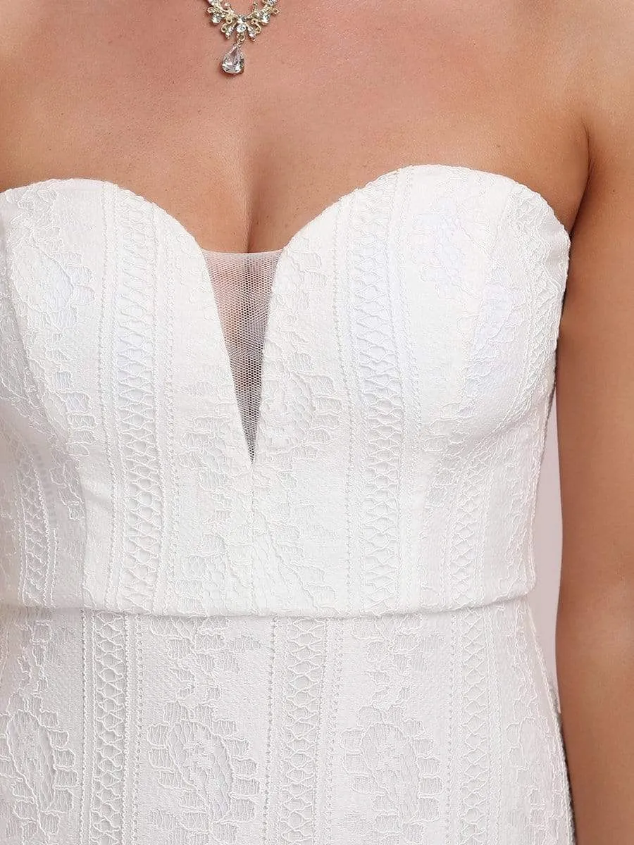 Robe de mariée bandeau chérie au sol