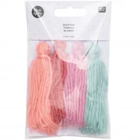 Set de 4 Pompons Longs - Pastel