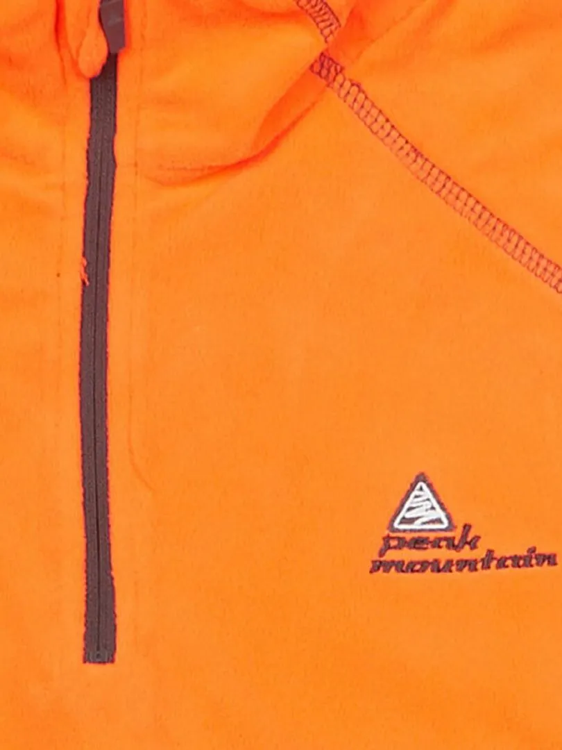 Sweat polaire garçon ECAFINE - Orange