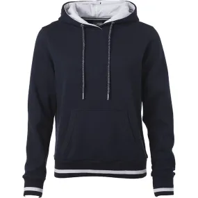 Sweat shirt à capuche femme - JN777 - bleu marine 