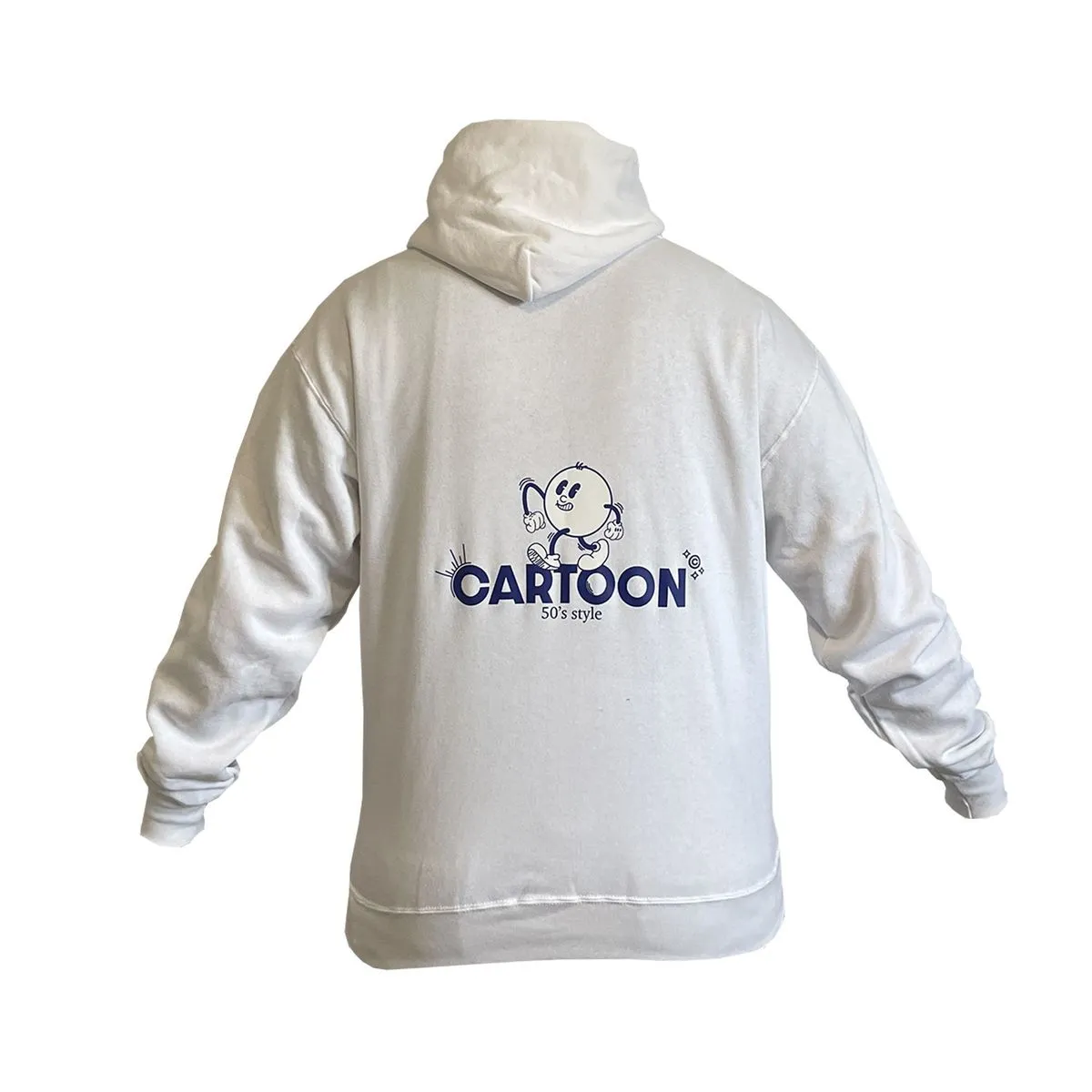 Sweat-shirt à capuche motif CARTOON - Homme - blanc 