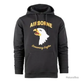 Sweat à capuche 101st Airborne Eagle Couleur Gris foncé