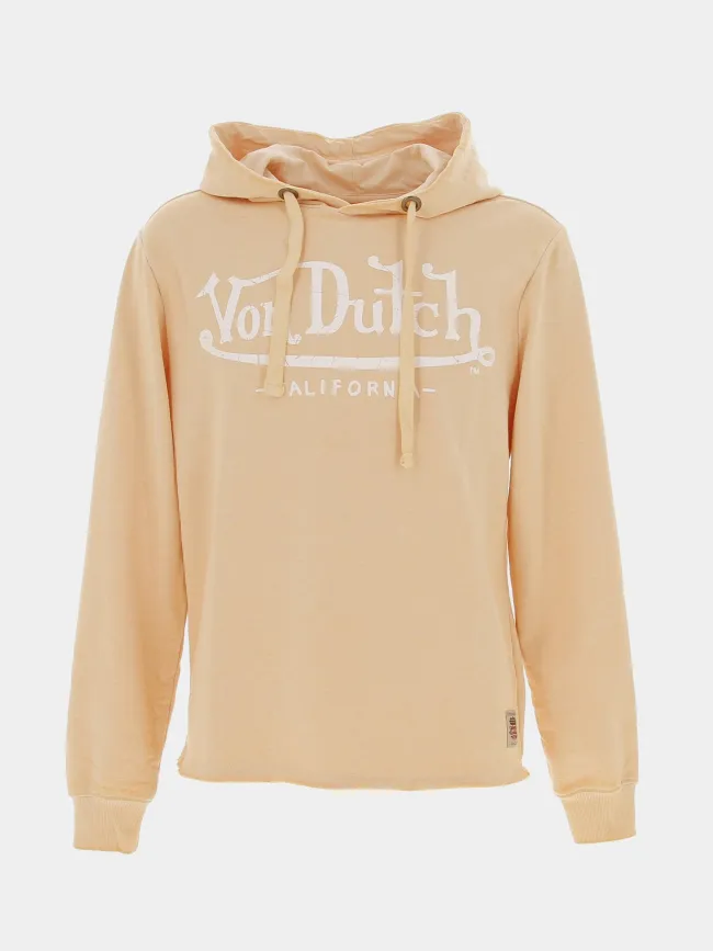 Sweat à capuche california jaune homme - Von Dutch | wimod