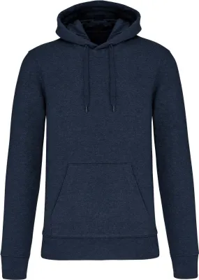 Sweat à capuche écoresponsable - Homme - K4027 - bleu marine chiné 