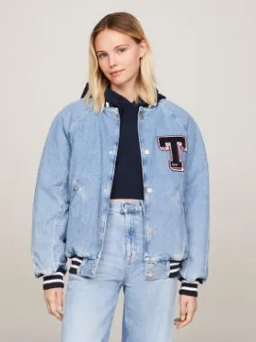 Veste Letterman universitaire en denim | Denim | Tommy Hilfiger