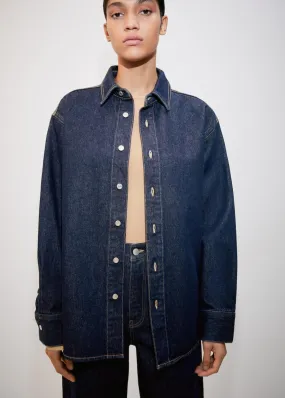 Vestes Et Blazers | Femme MANGO Surchemise Oversize Denim Bleu