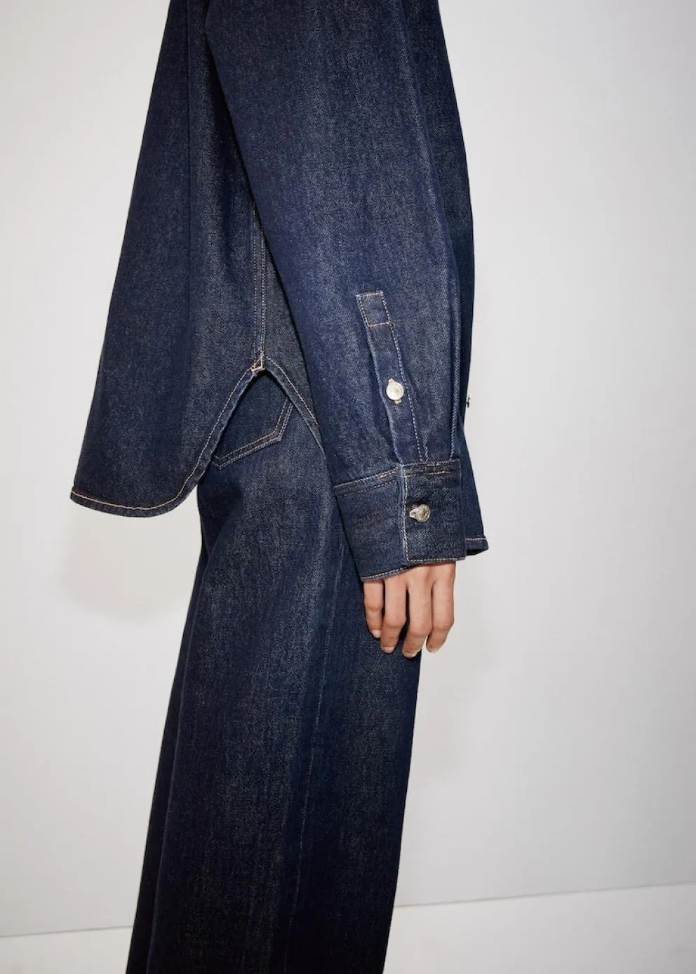 Vestes Et Blazers | Femme MANGO Surchemise Oversize Denim Bleu